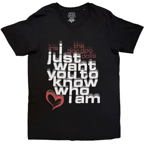 Goo Goo Dolls – Tričko Who I Am (Čierna), Unisex, Čierna