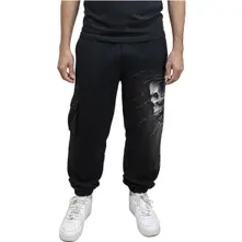 Unisex Cargo Joggers: Death Forever (Black) thumbnail