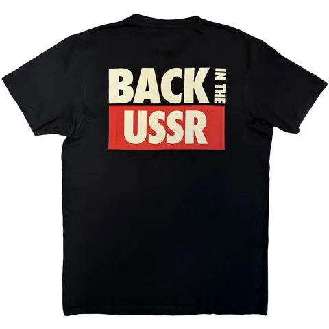 The Beatles – Tričko Back In The USSR (Čierna), Unisex, Čierna