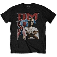 DMX, Tričko Bootleg Red, Unisex, Čierna