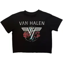 Ladies Crop Top: '84 Tour (Black) (Back Print) thumbnail