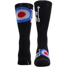Unisex Crew Socks: Target Logo (Black) (UK Size 6.5 - 11) thumbnail
