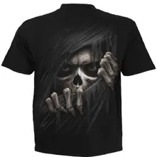Unisex T-Shirt: Grim Ripper (Black) (Back Print) thumbnail