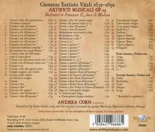 COEN, ANDREA - VITALI: ARTIFICII MUSICALI OP. 13 (CD)