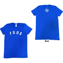 Foo Fighters, Tričko Foos Logo, Unisex, Modrá
