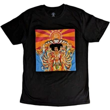 Jimi Hendrix, Tričko Axis, Unisex, Čierna