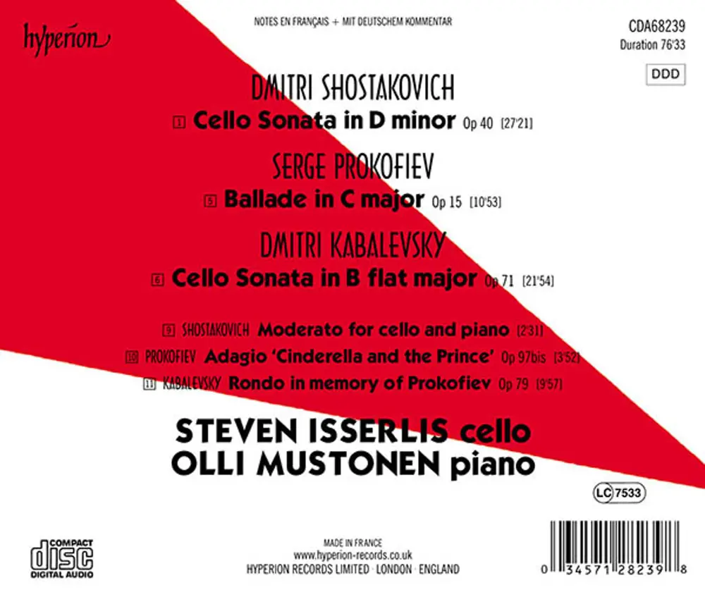 CELLO SONATAS