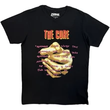 The Cure, Tričko Praying Hands Treasure Lyric, Unisex, Čierna
