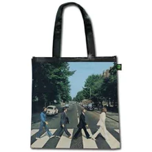 Taška Eco Shopper: Abbey Road Shiny Version (Black) (Back Print)