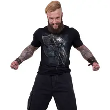 Unisex T-Shirt: Viking Rampage (Black) (Back Print) thumbnail