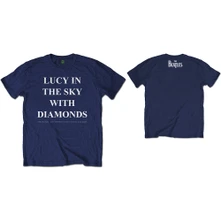 The Beatles, Tričko Lucy in the sky with diamonds, Unisex, Modrá