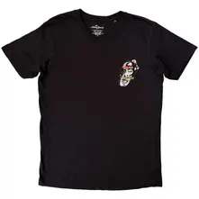 Unisex T-Shirt: Foreign Tongues Pocket Logo (Black) (Back Print) thumbnail