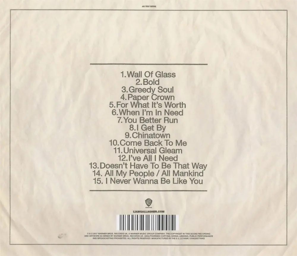 AS YOU WERE (DELUXE EDITION)