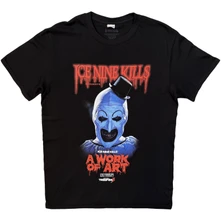 Ice Nine Kills, Tričko A Work of Art Clown, Unisex, Čierna