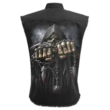Unisex Worker Shirt: Game Over (Black) (Back Print) thumbnail