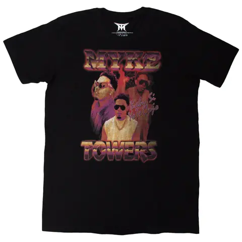 Myke Towers – Tričko Bootleg (Čierna), Unisex, Čierna