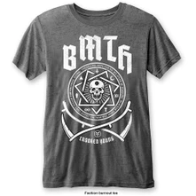 Bring me the horizon, Tričko Crooked Young, Unisex, Šedá