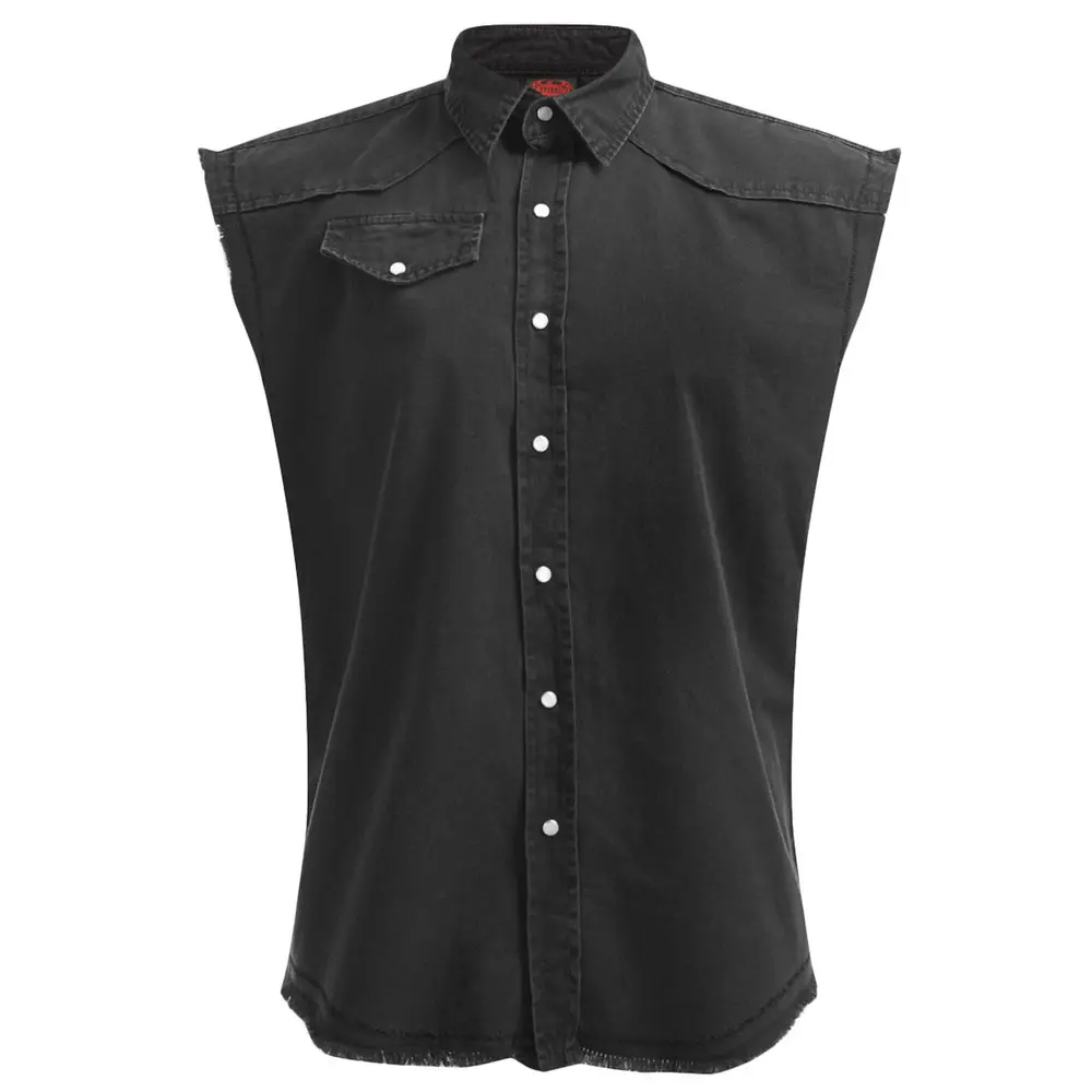 Unisex Worker Shirt: Plain (Black) (Blank)