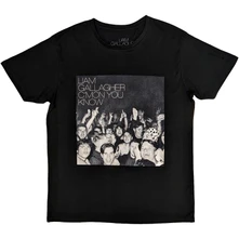 Liam Gallagher, Tričko C'mon You Know, Unisex, Čierna