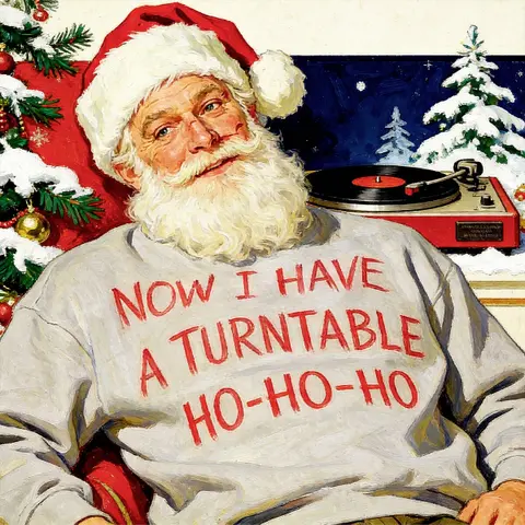NOW I HAVE A TURNTABLE HO-HO-HO