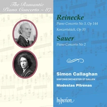 Simon Callaghan, CD REINECKE & SAUER PIANO CONCERTOS