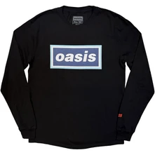 Tričko s dlhým rukávom Unisex Long Sleeve T-Shirt: 96 Blue Logo (Black) (Ex-Tour)