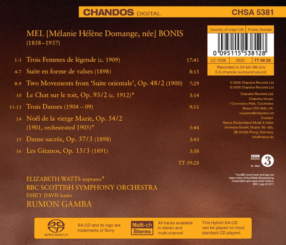 MEL BONIS: ORCHESTRAL WORKS