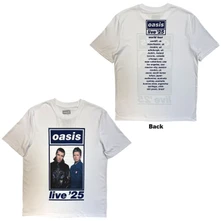 Tričko Unisex T-Shirt: Colour Photo Live '25 World Tour (White) (Back Print & Ex-Tour)