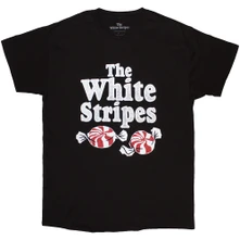 The White Stripes, Tričko Peppermints, Unisex, Čierna