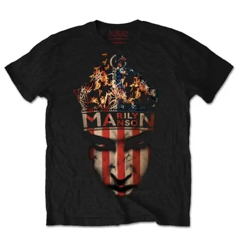 Marilyn Manson – Tričko Crown (Čierna), Unisex, Čierna