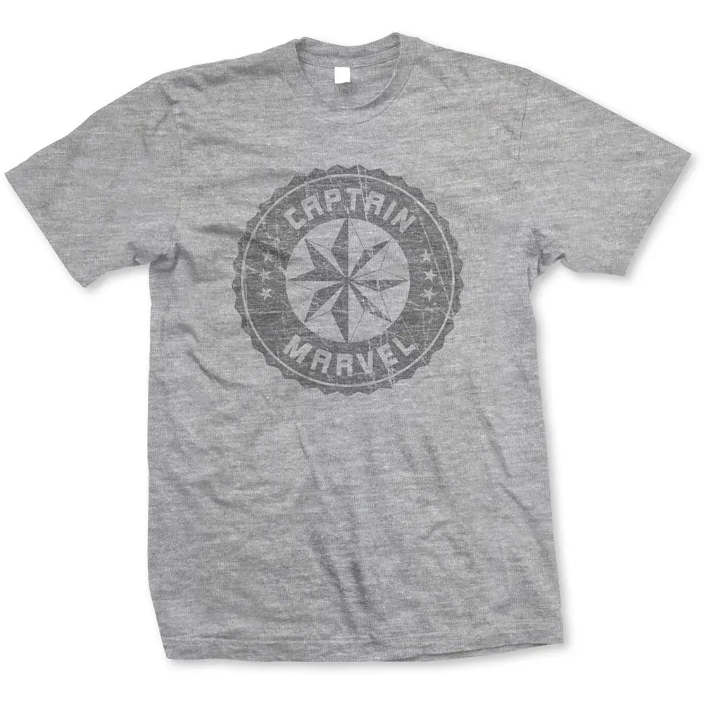Captain Marvel Grey Circle (Gri) (Tricou)