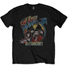 The Who, Tričko Live in Concert, Unisex, Čierna