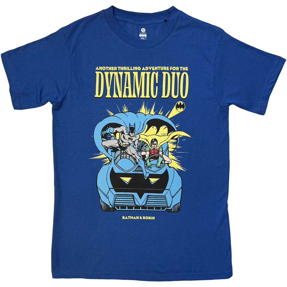 Unisex T-Shirt: Batman Batman Batman & Robin Dynamic Duo (Blue)