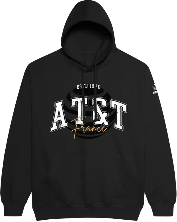 AT&T Across Europe – Hoodie ⁠HOODie France, Unisex, Black