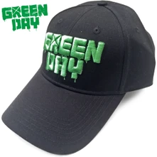 Green Day, Šiltovka Dripping Logo, Unisex, Čierna