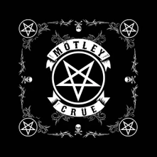 Motley Crue, Šatka Pentagram, Unisex, Čierna