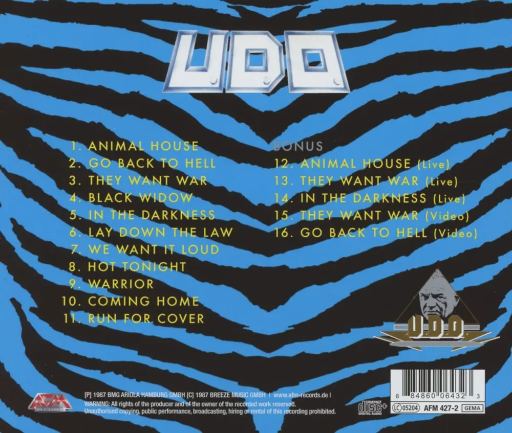 U.D.O. – Animal House (CD)