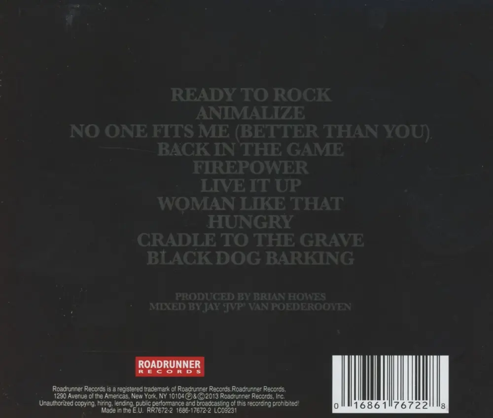 BLACK DOG BARKING