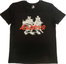 Bob Marley, Tričko Exodus European Tour '77, Unisex, Čierna