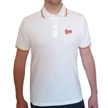 David Bowie, Polokošeľa Flash Logo, Unisex, Biela