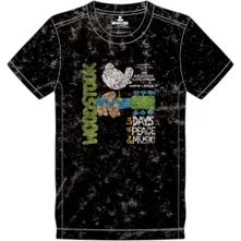 Woodstock, Tričko Poster, Unisex, Čierna
