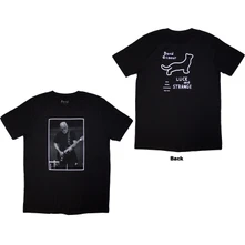 David Gilmour, Tričko Luck & Strange Black Cat Strat, Unisex, Čierna