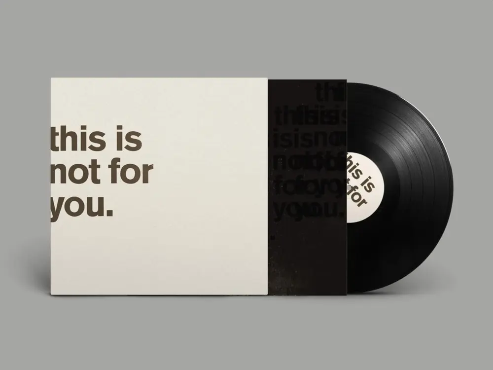 THIS IS NOT FOR YOU