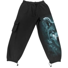 Tepláky Unisex Cargo Joggers: Forest Guardians (Black)