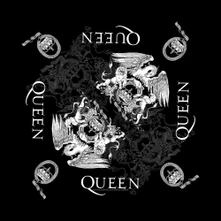 Queen, Šatka Crest, Unisex, Čierna