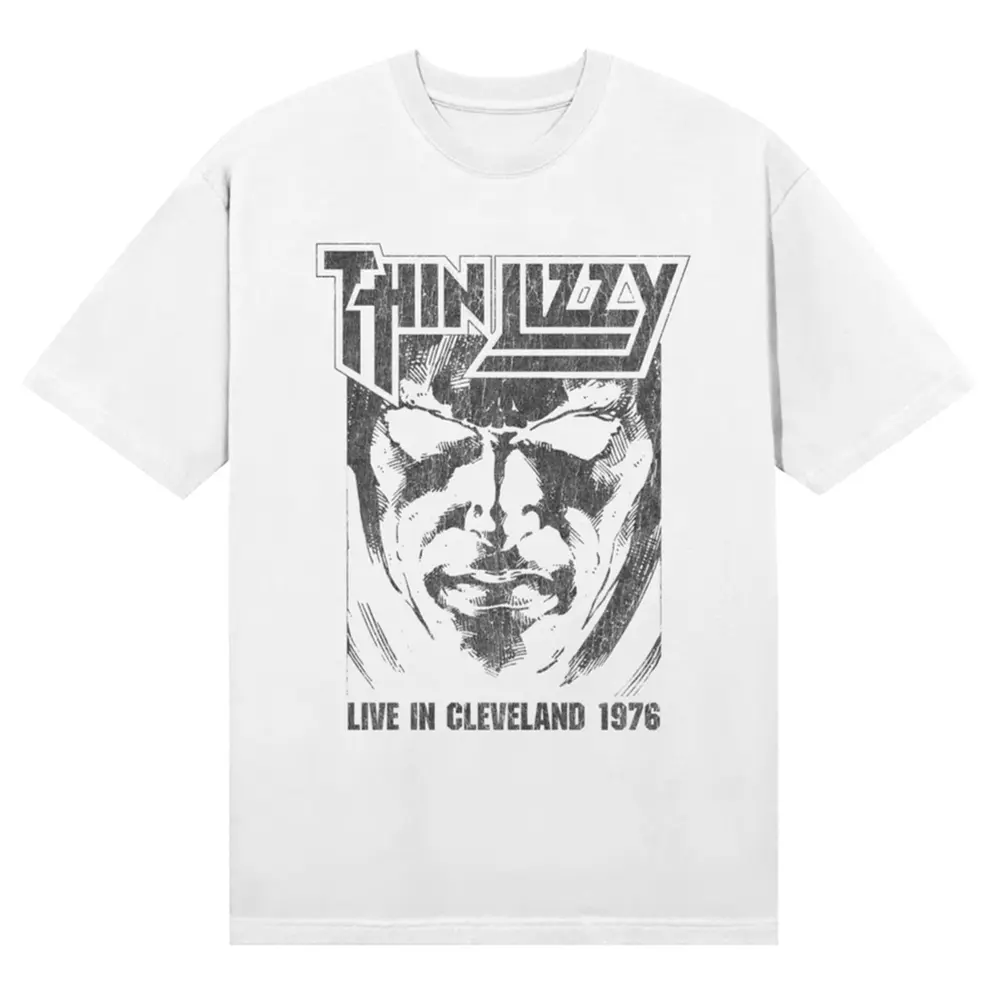 Unisex T-Shirt: Jailbreak Live In Cleveland '76 (White)
