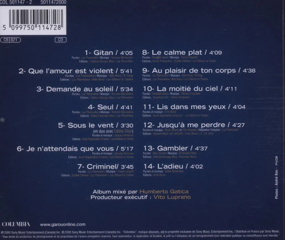 Garou – Seul (CD)