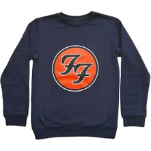 Foo Fighters, Crewneck FF Logo, Dieťa, Modrá