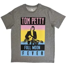 Tom Petty & The Heartbreakers, Tričko Full Moon Fever, Unisex, Šedá