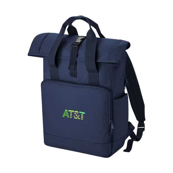 Twin Handle Roll-Top Laptop Backpack